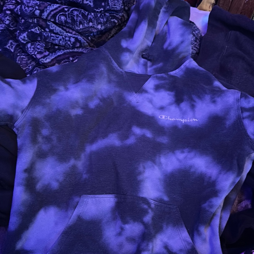 Marble champion hoodie